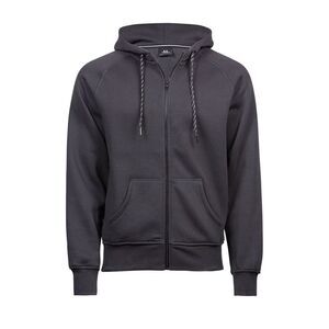 Tee Jays Mens Fashion Zip  Sweatshirt / Dark Grey